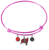 Tampa Bay Buccaneers Pink NFL Expandable Wire Bangle Charm Bracelet