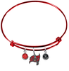 Tampa Bay Buccaneers Red NFL Expandable Wire Bangle Charm Bracelet