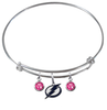 Tampa Bay Lightning NHL Expandable Wire Bangle Charm Bracelet
