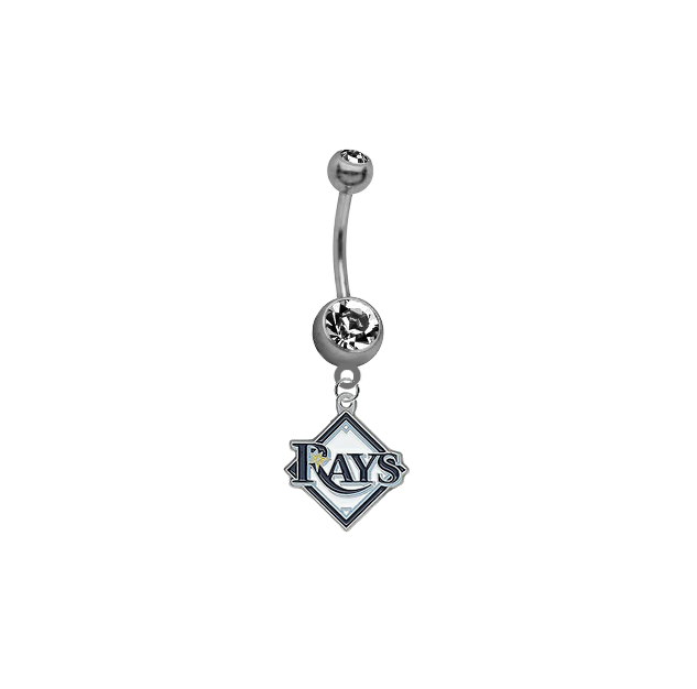 Tampa Bay Rays MLB Baseball Belly Button Navel Ring