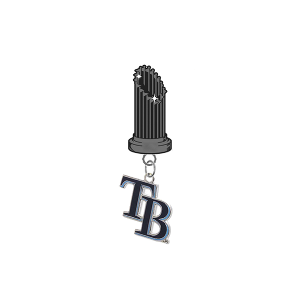 Tampa Bay Rays Style 2 MLB World Series Trophy Lapel Pin