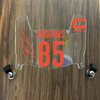 Cincinnati Bengals Tee Higgins Mini Football Helmet Visor Shield Clear w/ Clips - PICK COLOR