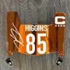 Cincinnati Bengals Tee Higgins Mini Football Helmet Visor Shield Orange Chrome Mirror w/ Clips - PICK COLOR