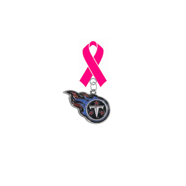 Tennessee Titans NFL Breast Cancer Awareness / Mothers Day Pink Ribbon Lapel Pin