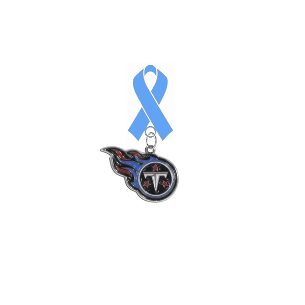 Tennessee Titans NFL Prostate Cancer Awareness / Fathers Day Light Blue Ribbon Lapel Pin