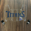 Tennessee Titans Mini Football Helmet Visor Shield Clear w/ Clips