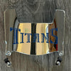Tennessee Titans Mini Football Helmet Visor Shield Silver Chrome Mirror w/ Clips