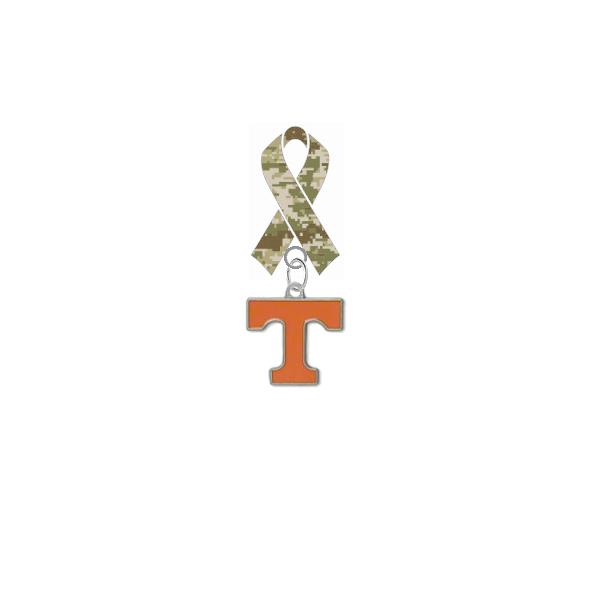 Tennessee Volunteers Salute to Service Military Appreciation Camo Ribbon Lapel Pin