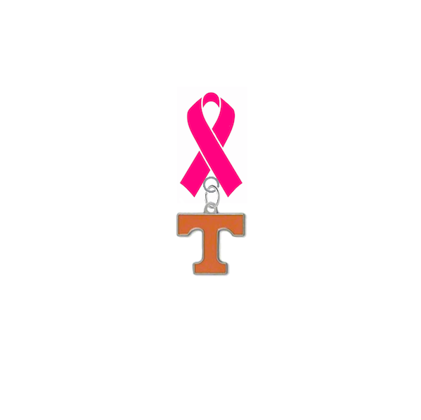 Tennessee Volunteers Breast Cancer Awareness / Mothers Day Pink Ribbon Lapel Pin