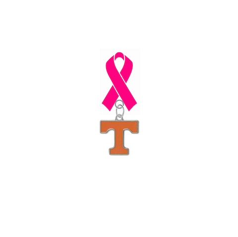 Tennessee Volunteers Breast Cancer Awareness / Mothers Day Pink Ribbon Lapel Pin