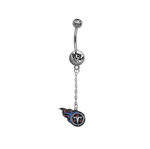Tennessee Titans Chain NFL Football Belly Button Navel Ring