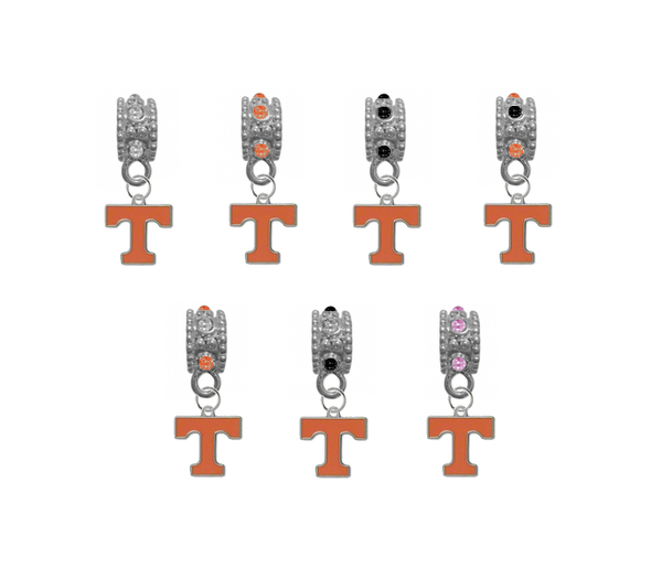 Tennessee Volunteers NCAA Crystal Rhinestone European Bracelet Charm