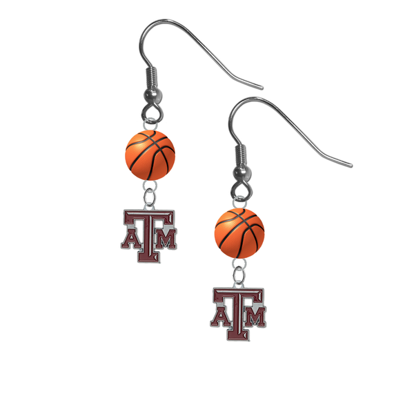 Texas A&M Aggies NCAA Basketball Dangle Earrings