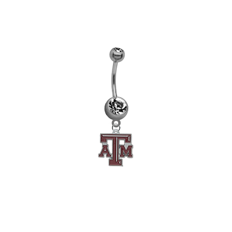 Texas A&M Aggies NCAA College Belly Button Navel Ring