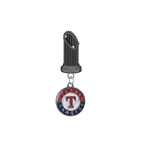 Texas Rangers MLB World Series Trophy Lapel Pin