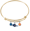 Texas San Antonio Roadrunners GOLD Color Edition Expandable Wire Bangle Charm Bracelet