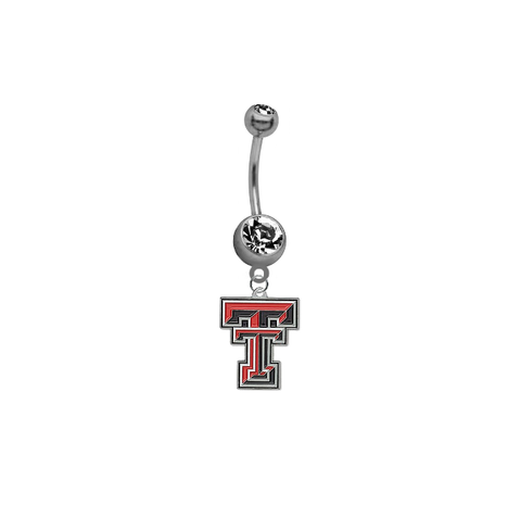 Texas Tech Red Raiders NCAA College Belly Button Navel Ring