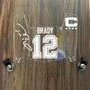 Tampa Bay Buccaneers Tom Brady Mini Football Helmet Visor Shield Clear w/ Clips