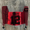 Tampa Bay Buccaneers Tom Brady Mini Football Helmet Visor Shield Red Chrome Mirror w/ Clips