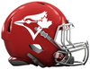 Toronto Blue Jays Custom Concept Red Mini Riddell Speed Football Helmet