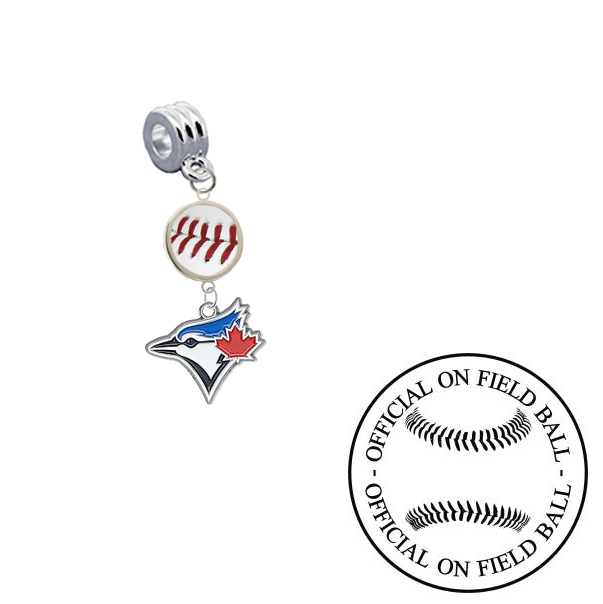 Toronto Blue Jays On Field Baseball Universal European Bracelet Charm (Pandora Compatible)