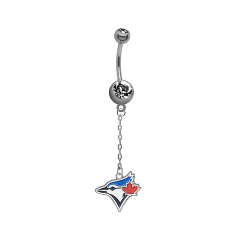 Toronto Blue Jays Dangle Chain Belly Button Navel Ring
