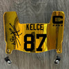 Kansas City Chiefs Travis Kelce Mini Football Helmet Visor Shield Gold Chrome Mirror w/ Clips