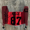 Kansas City Chiefs Travis Kelce Mini Football Helmet Visor Shield Red Chrome Mirror w/ Clips