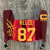 Kansas City Chiefs Travis Kelce Mini Football Helmet Visor Shield Red Chrome Mirror w/ Clips