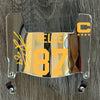 Kansas City Chiefs Travis Kelce Mini Football Helmet Visor Shield Silver Chrome Mirror w/ Clips
