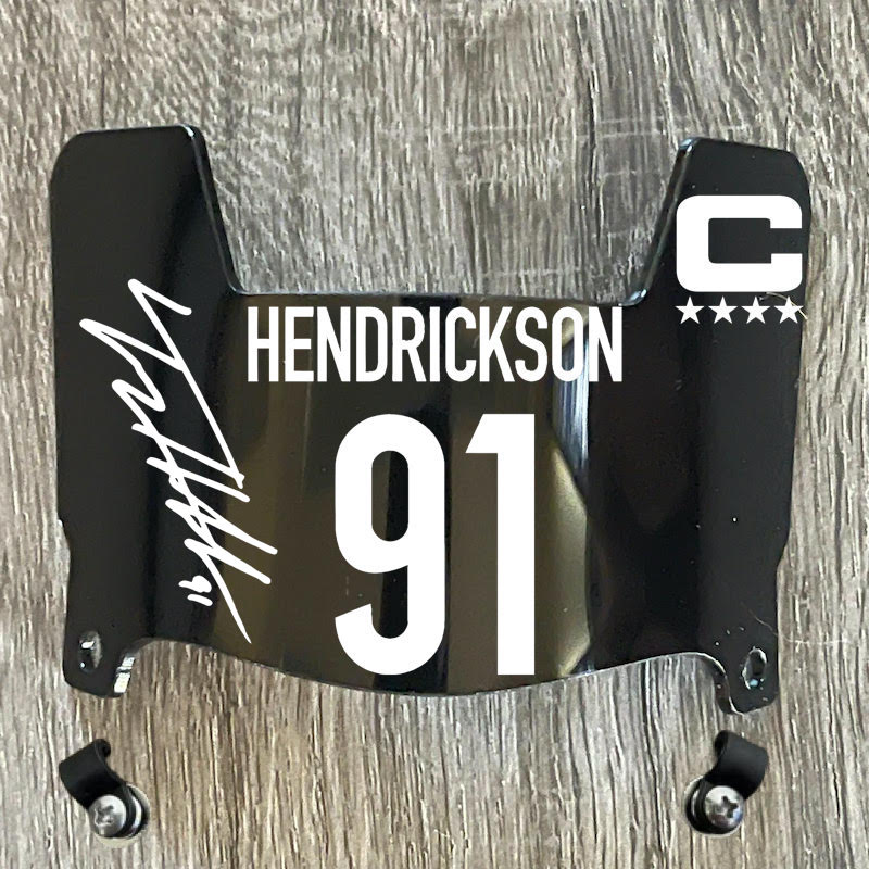 Cincinnati Bengals Trey Hendrickson Mini Football Helmet Visor Shield Black Dark Tint w/ Clips - PICK COLOR