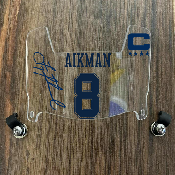 Dallas Cowboys Troy Aikman Mini Football Helmet Visor Shield Clear w/ Clips