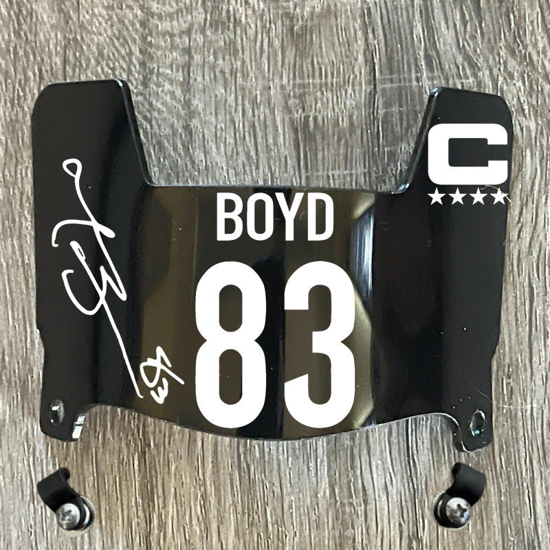 Cincinnati Bengals Tyler Boyd Mini Football Helmet Visor Shield Black Dark Tint w/ Clips - PICK COLOR
