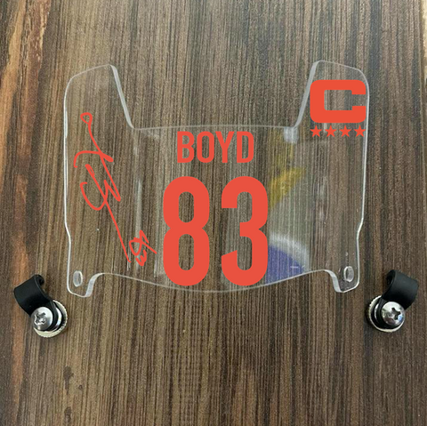 Cincinnati Bengals Tyler Boyd Mini Football Helmet Visor Shield Clear w/ Clips - PICK COLOR