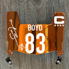 Cincinnati Bengals Tyler Boyd Mini Football Helmet Visor Shield Orange Chrome Mirror w/ Clips - PICK COLOR