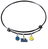 UCLA Bruins BLACK Color Edition Expandable Wire Bangle Charm Bracelet