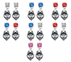 UConn Huskies NCAA Swarovski Crystal Stud Rhinestone Earrings