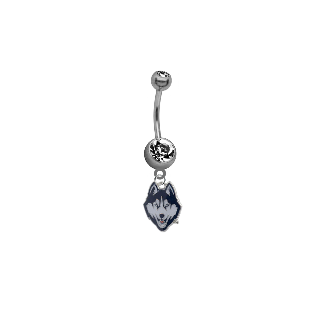 UConn Connecticut Huskies NCAA College Belly Button Navel Ring