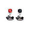 UNLV Las Vegas Rebels RED & BLACK Swarovski Crystal Stud Rhinestone Earrings