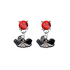 UNLV Las Vegas Rebels RED Swarovski Crystal Stud Rhinestone Earrings