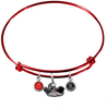 UNLV Las Vegas Rebels RED Expandable Wire Bangle Charm Bracelet