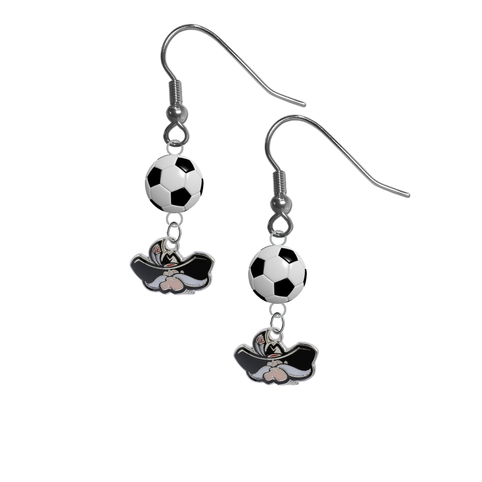 UNLV Las Vegas Rebels NCAA Soccer Dangle Earrings