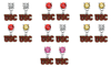USC Southern California Trojans NCAA Swarovski Crystal Stud Rhinestone Earrings