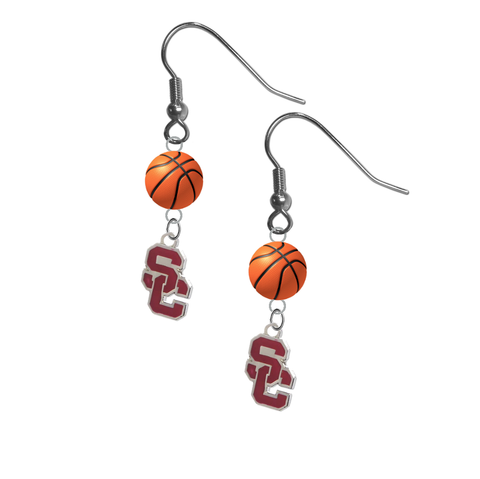 USC Southern California Trojans Style 2 NCAA Basketball Dangle Earrings