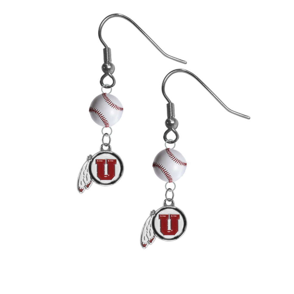 Utah Utes NCAA Baseball Dangle Earrings