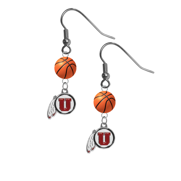 Utah Utes NCAA Basketball Dangle Earrings