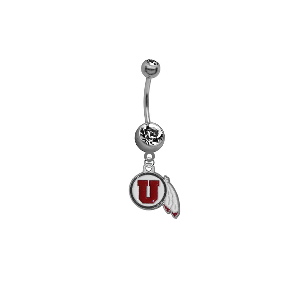 Utah Utes NCAA College Belly Button Navel Ring