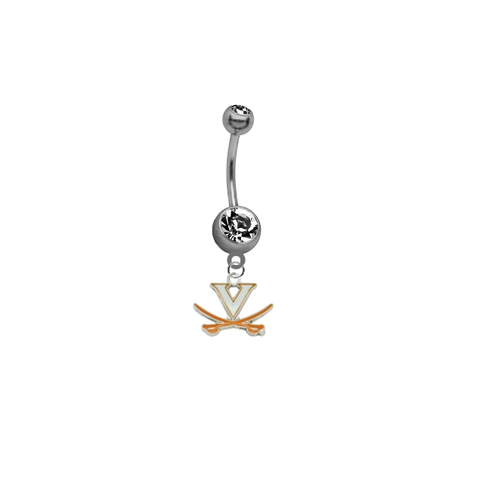 Virginia Cavaliers NCAA College Belly Button Navel Ring