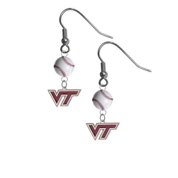 Virginia Tech Hokies NCAA Baseball Dangle Earrings