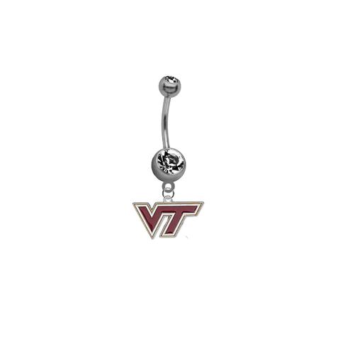 Virginia Tech Hokies NCAA College Belly Button Navel Ring